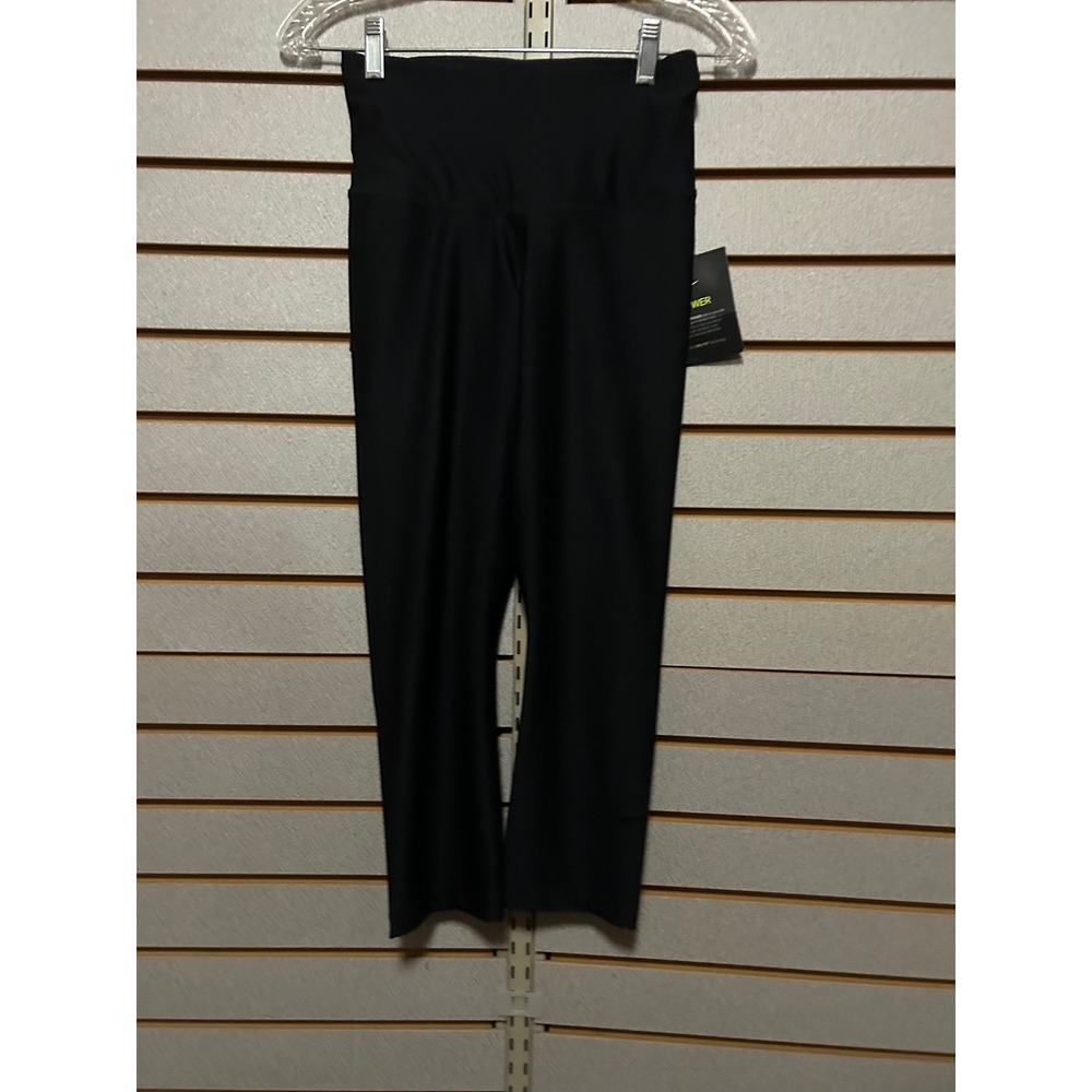 Nike Power Womens Black Dri-FIT Training Cropped Leggings Work Out Small NWT